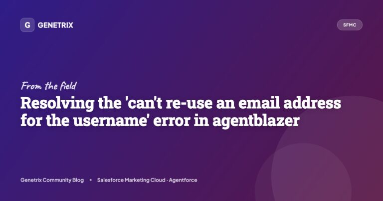 Resolving the ‘can’t re-use an email address for the username’ error in ...