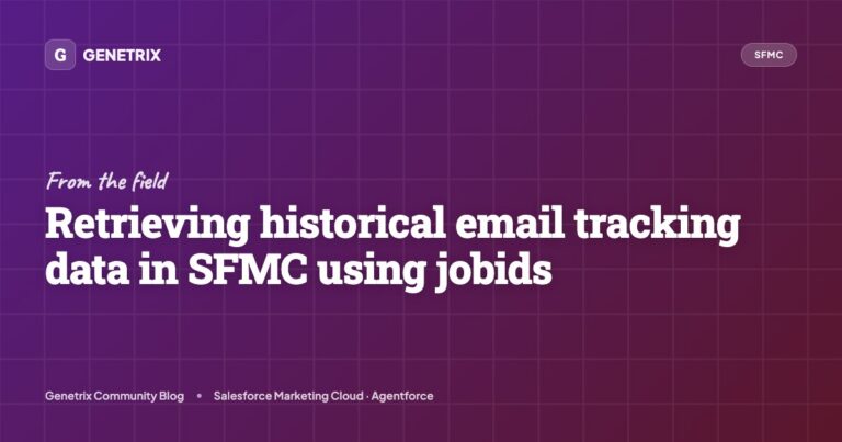 Retrieving historical email tracking data in SFMC using jobids ...